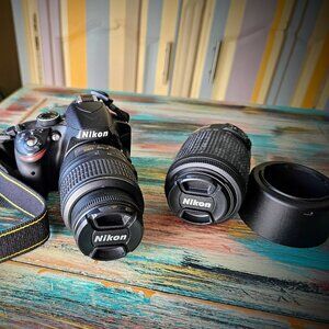 Nikon d3200 camera 18-55 VR kit